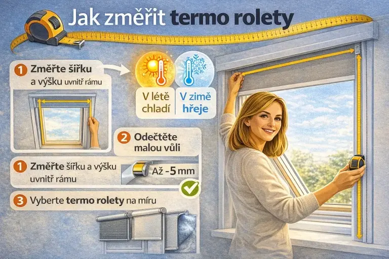 Měření rolet krok za krokem