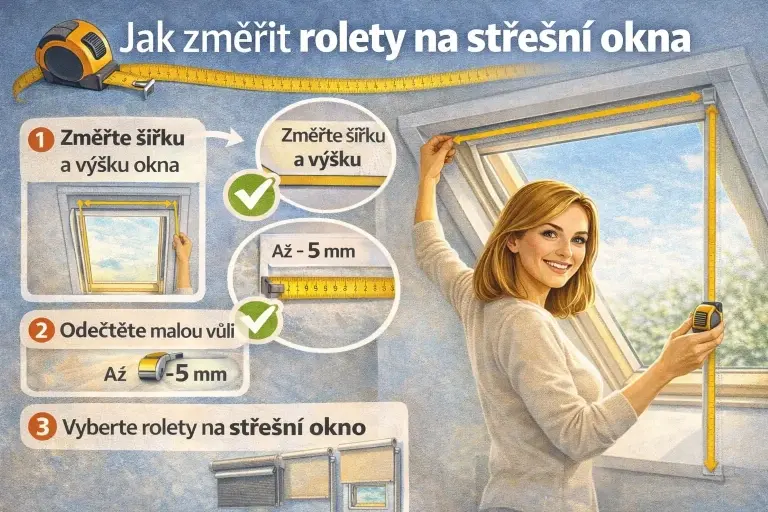 Měření rolet krok za krokem
