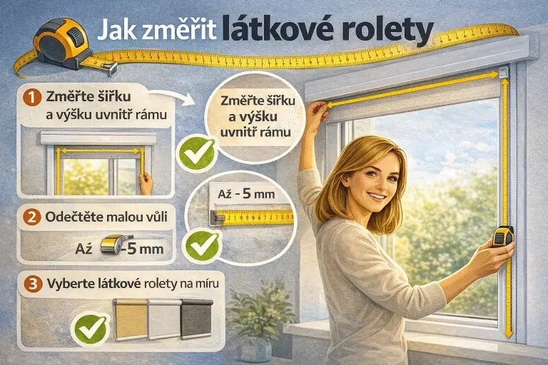 Měření rolet krok za krokem