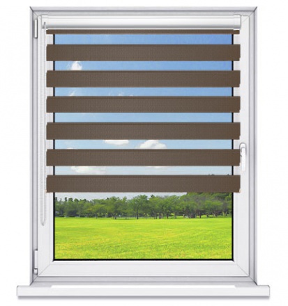 Roleta den a noc v kazetě BLACKNESS Den Noc - Umber