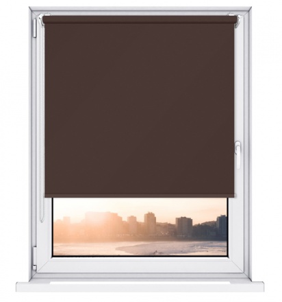 Látková termo roleta SILVER - hnědá