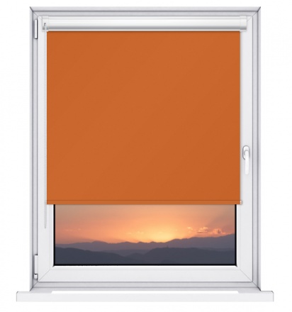 Termoizolační roleta v kazetě TERMO SILVER - oranžová