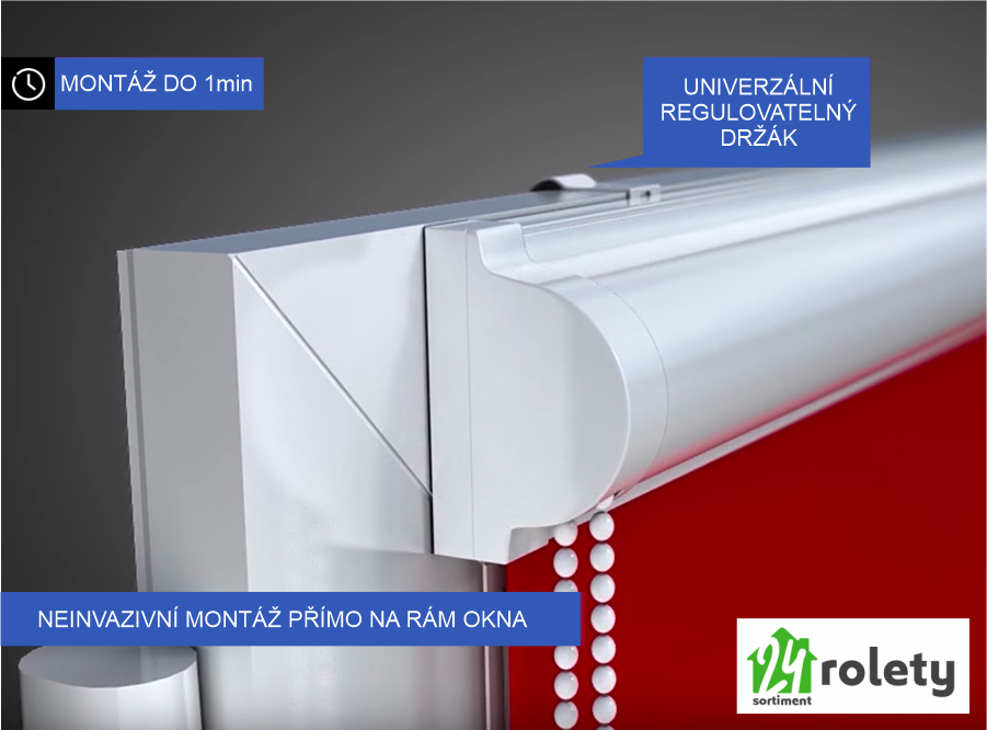 Termoizolační roleta v kazetě TERMO SILVER - oranžová