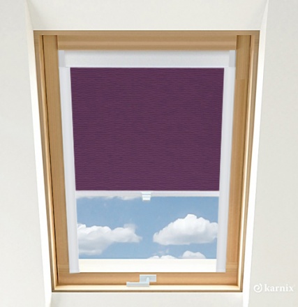 Střešní roleta PREMIUM BASMATI - švestková