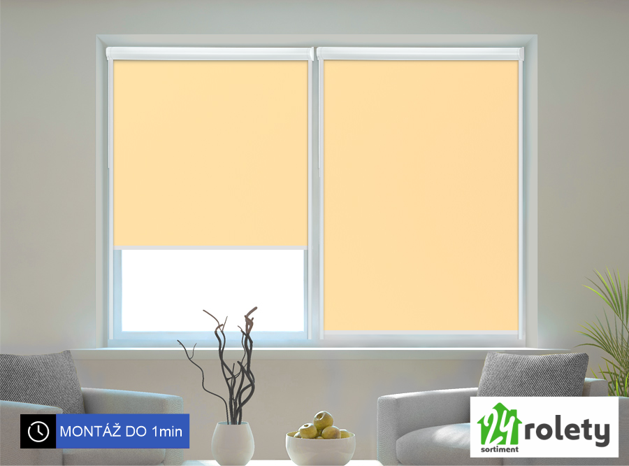 Zatemňovací roleta v kazetě BLACKOUT - žlutá