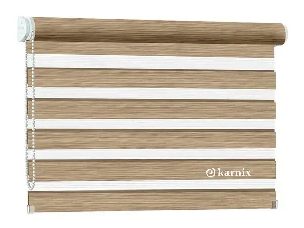 Předokenní roleta na zeď Den a Noc NATURE - latte