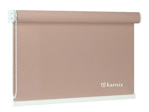 Předokenní látková roleta na zeď PEARL - písková