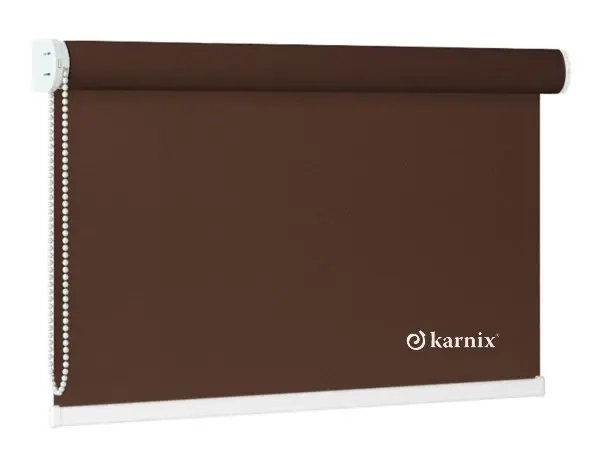 Předokenní látková roleta na zeď PEARL - wenge