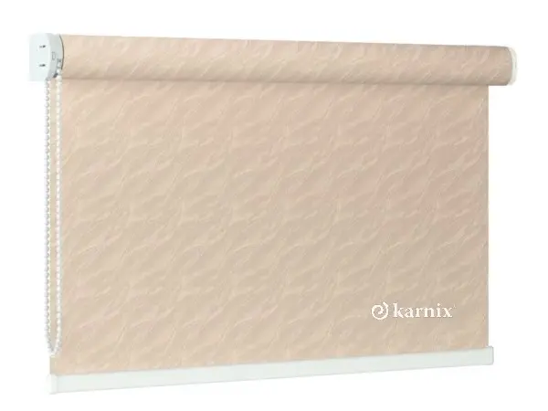 Předokenní látková roleta na zeď AQUA - krémová