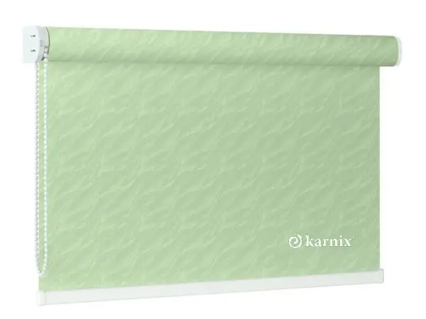 Předokenní látková roleta na zeď AQUA - mátová