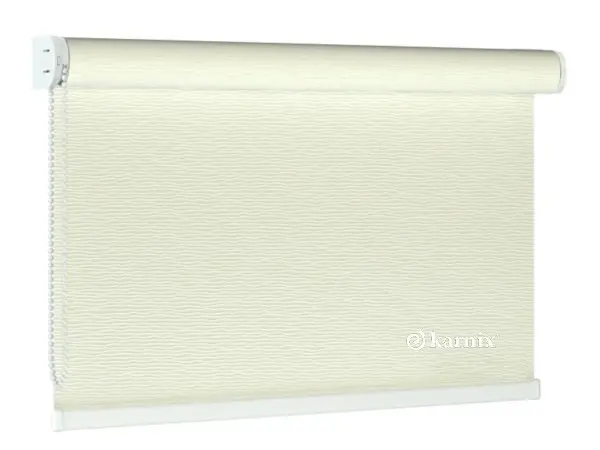 Předokenní látková roleta na zeď BASMATI - krémová