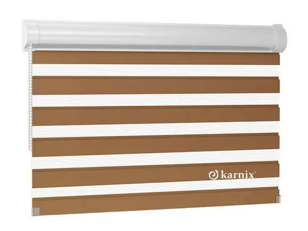 Roleta den a noc v kazetě PROMO Den Noc - kávová