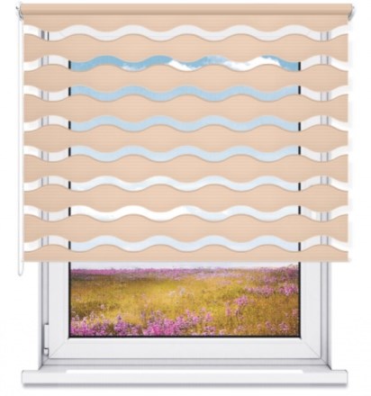 Předokenní roleta na zeď WAVE - tapas