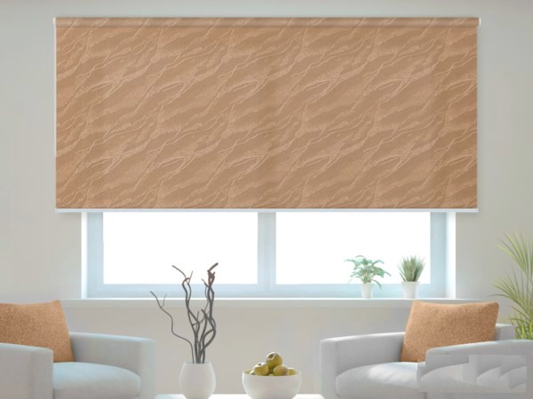 Předokenní látková roleta na zeď AQUA - opálová