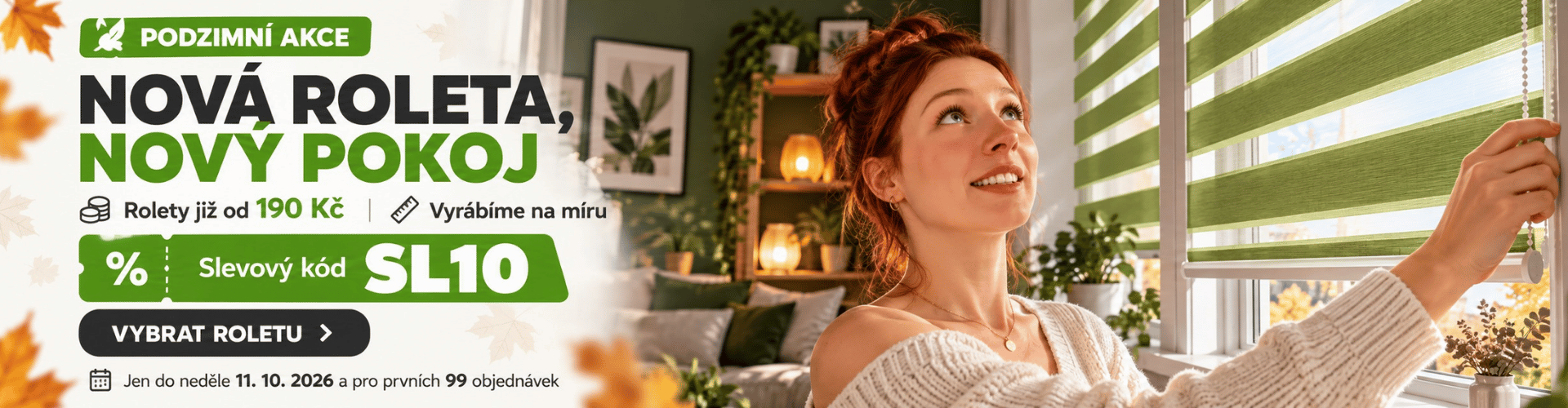 Banner na podzimní slevy 2026 do 11.10.